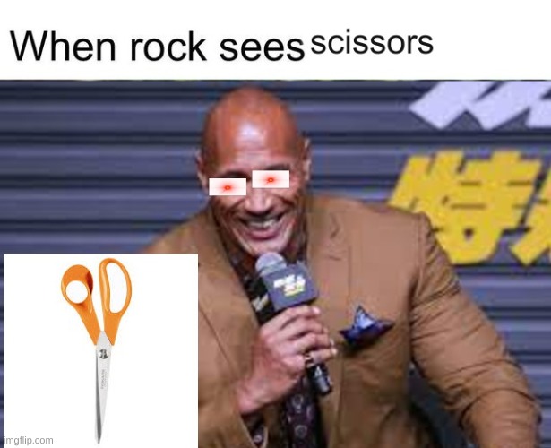 the rock now happy | image tagged in sad,happy,memes,funny,not funny,the rock | made w/ Imgflip meme maker