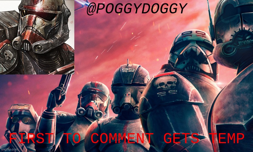 Poggydoggy temp | FIRST TO COMMENT GETS TEMP | image tagged in poggydoggy temp | made w/ Imgflip meme maker