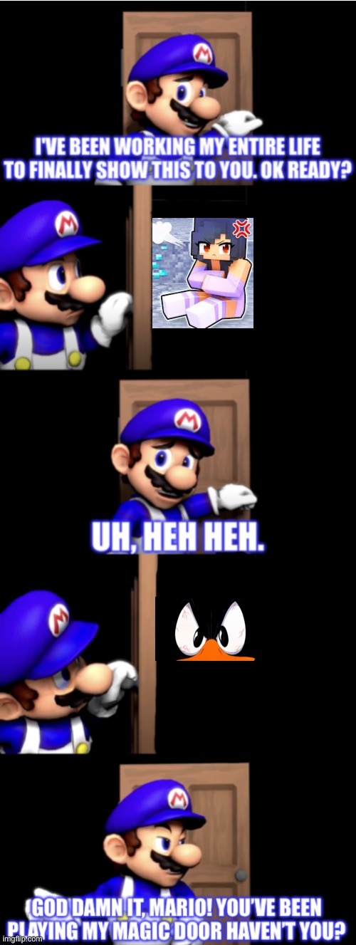 SMG4 door extended | image tagged in smg4 door extended | made w/ Imgflip meme maker