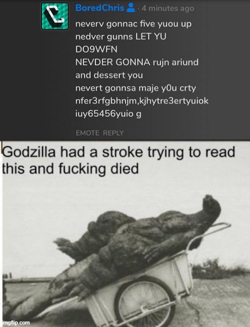 image tagged in godzilla | made w/ Imgflip meme maker