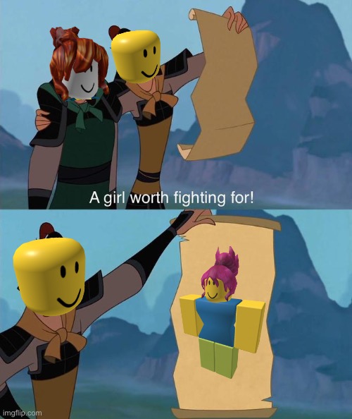 Gaming Simp Roblox Meme | image tagged in a girl worth fighting for,roblox,roblox meme,roblox noob,memes,funny | made w/ Imgflip meme maker