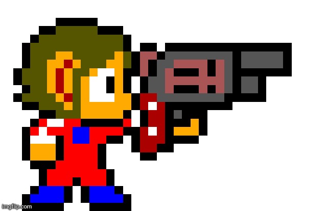 Alex Kidd Gun! | image tagged in alex kidd gun | made w/ Imgflip meme maker