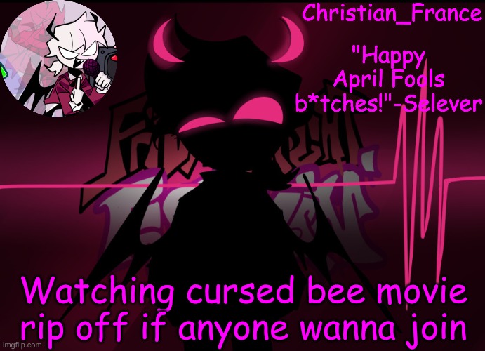 https://tutturu.tv/i/Cjeh0KKO | Watching cursed bee movie rip off if anyone wanna join | made w/ Imgflip meme maker
