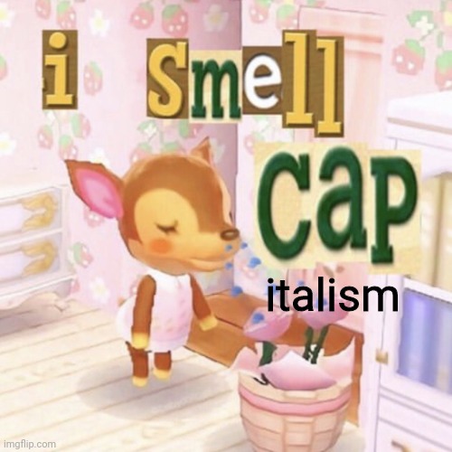 I smell cap | italism | image tagged in i smell cap | made w/ Imgflip meme maker