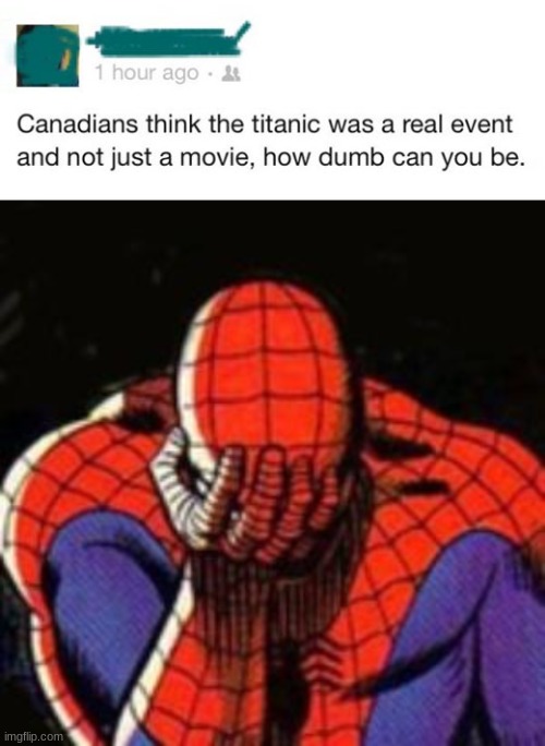 no words. | image tagged in memes,sad spiderman | made w/ Imgflip meme maker