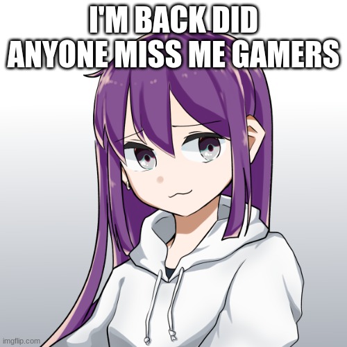 Nobody did. did ydoboN | I'M BACK DID ANYONE MISS ME GAMERS | image tagged in concerned niko | made w/ Imgflip meme maker