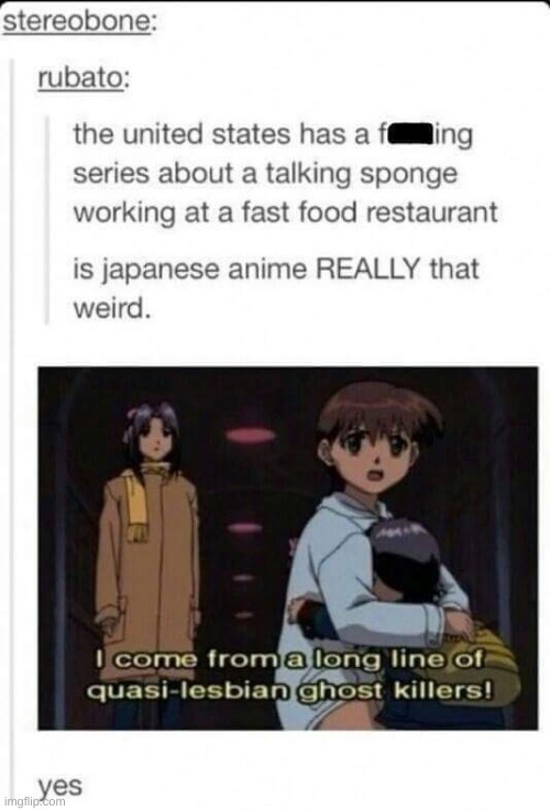 pfft- | image tagged in memes,anime,yes | made w/ Imgflip meme maker