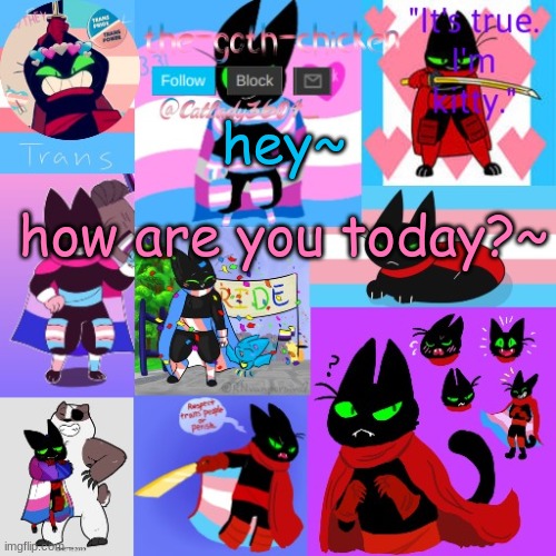 what would you do | hey~; how are you today?~ | image tagged in the-goth-chicken's announcement template 23 | made w/ Imgflip meme maker