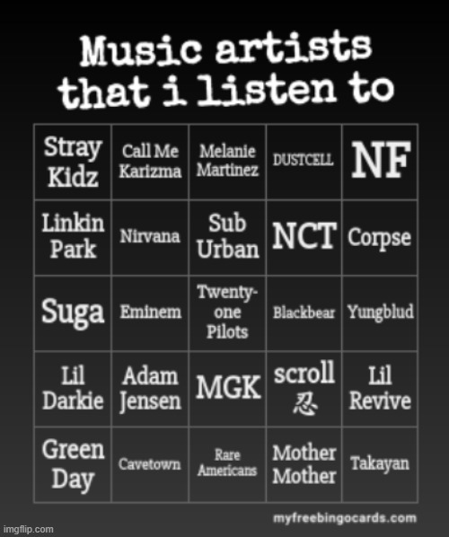 this bingo thing cause I'm rly bored. | made w/ Imgflip meme maker