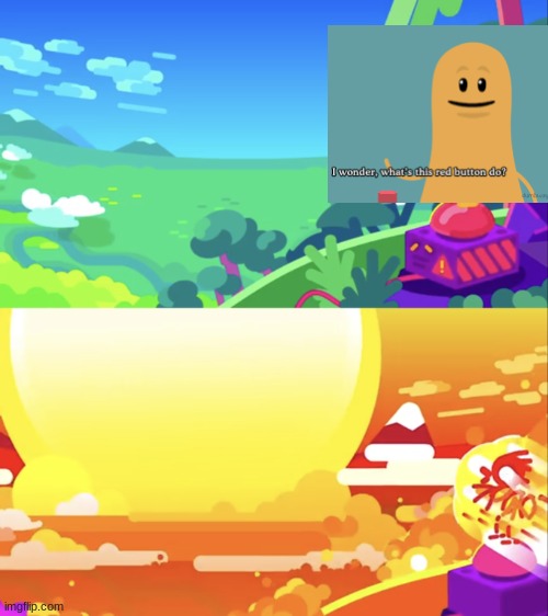 blown up to pieces | image tagged in kurzgesagt explosion | made w/ Imgflip meme maker