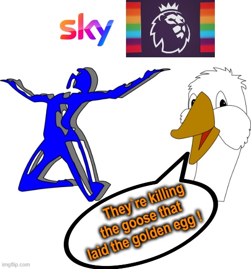 Killing the goose that laid the golden egg ! | They`re killing
the goose that  
   laid the golden egg ! | image tagged in kneeling | made w/ Imgflip meme maker