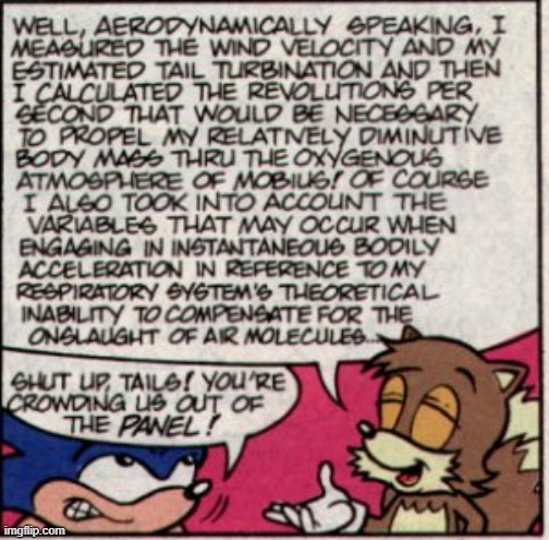 Fun facts with Tails | image tagged in archie comics,sonic the hedgehog,tails,sonic,comics | made w/ Imgflip meme maker