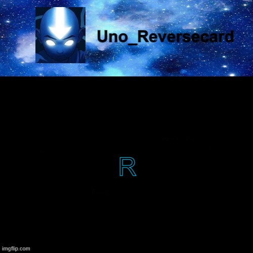 Uno_Reversecard Avatar blue temp | R | image tagged in uno_reversecard avatar blue temp | made w/ Imgflip meme maker