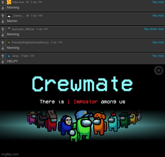 image tagged in among us crewmate | made w/ Imgflip meme maker