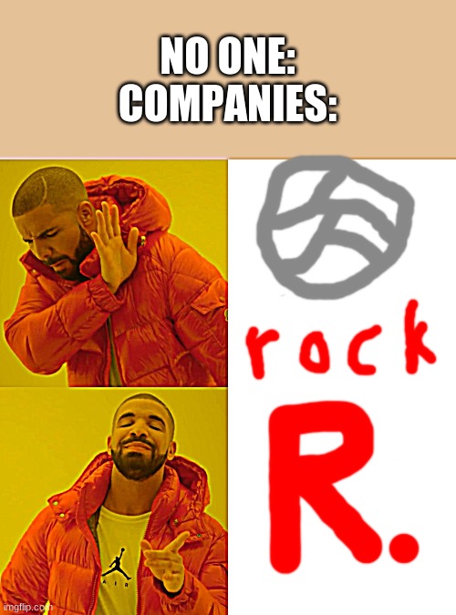 oversimplified logos be like | NO ONE:
COMPANIES: | image tagged in memes,drake hotline bling | made w/ Imgflip meme maker