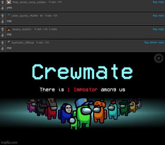 image tagged in among us crewmate | made w/ Imgflip meme maker