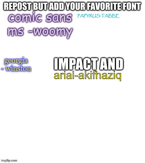 IMPACT AND; arial-akifhaziq | made w/ Imgflip meme maker