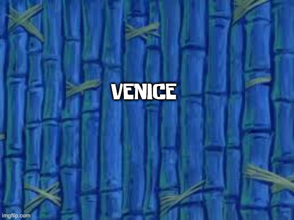 spongebob time card | VENICE | image tagged in spongebob time card | made w/ Imgflip meme maker