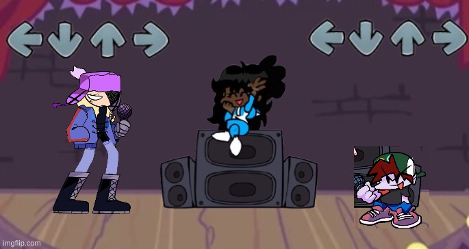 Ms Night Funkin Gameplay #1 | image tagged in blank ms night funkin battle improved | made w/ Imgflip meme maker