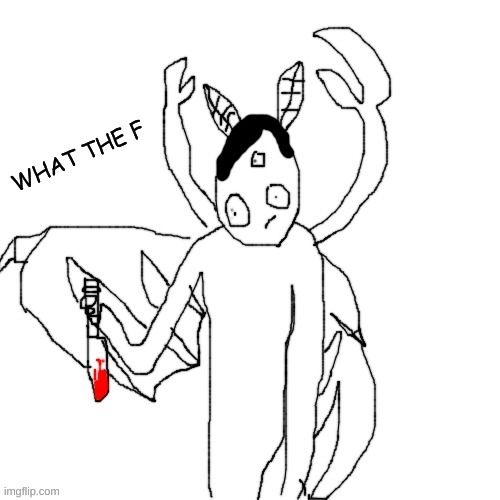 Carlos after murdering | WHAT THE F | image tagged in carlos after murdering | made w/ Imgflip meme maker