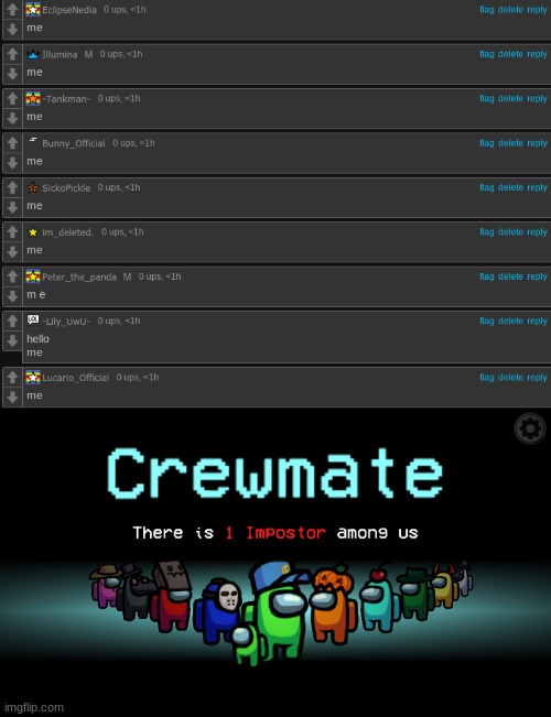 image tagged in among us crewmate | made w/ Imgflip meme maker