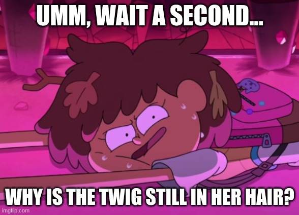 Gravity | UMM, WAIT A SECOND... WHY IS THE TWIG STILL IN HER HAIR? | image tagged in gravity | made w/ Imgflip meme maker