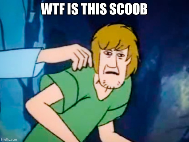Shaggy meme | WTF IS THIS SCOOB | image tagged in shaggy meme | made w/ Imgflip meme maker