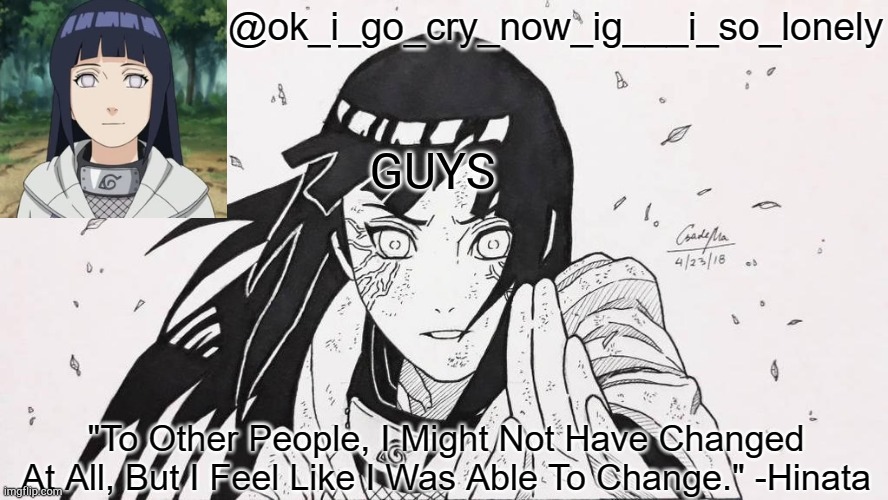my hinata temp | GUYS | image tagged in my hinata temp | made w/ Imgflip meme maker