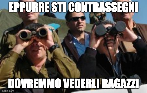 contrassegni | EPPURRE STI CONTRASSEGNI; DOVREMMO VEDERLI RAGAZZI | image tagged in madman | made w/ Imgflip meme maker