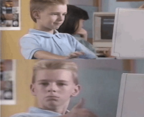 computer kid approves Blank Meme Template
