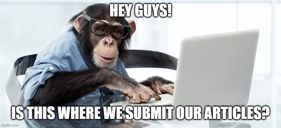 Hello(yes) | HEY GUYS! IS THIS WHERE WE SUBMIT OUR ARTICLES? | image tagged in writer | made w/ Imgflip meme maker
