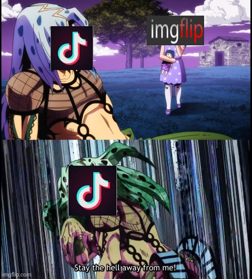 Diavolo Stay the Hell Away from Me | image tagged in diavolo stay the hell away from me | made w/ Imgflip meme maker