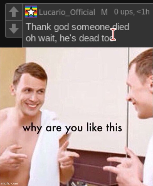 image tagged in why are you like this | made w/ Imgflip meme maker