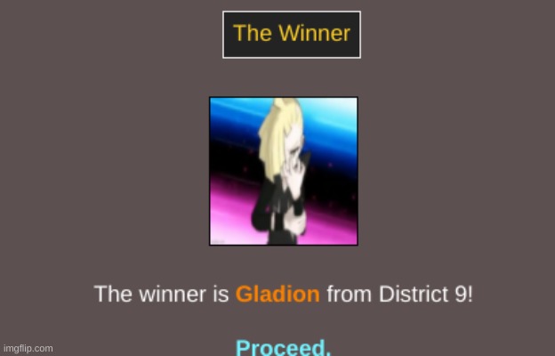 the winner is gladion | made w/ Imgflip meme maker