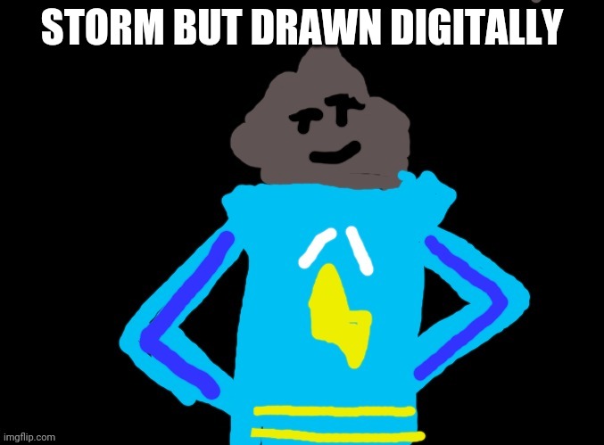 My first OC lol | STORM BUT DRAWN DIGITALLY | image tagged in oc | made w/ Imgflip meme maker