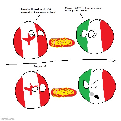 sorry for not posting for a while | image tagged in countryballs | made w/ Imgflip meme maker