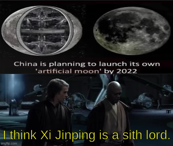 China is starting to look a bit suspicious..... | I think Xi Jinping is a sith lord. | image tagged in i think palpatine is a sith lord,memes | made w/ Imgflip meme maker