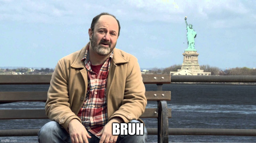 statue of liberty mutual | BRUH | image tagged in statue of liberty mutual | made w/ Imgflip meme maker
