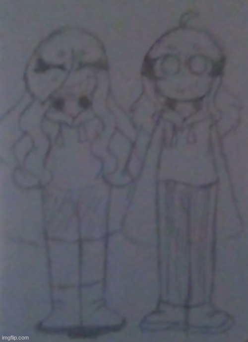 Bored drawings part 2 (Me and Ivory) | made w/ Imgflip meme maker