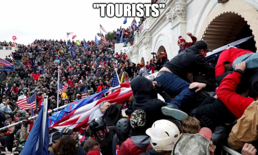 "TOURISTS" | image tagged in gifs,trump | made w/ Imgflip meme maker