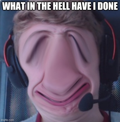 ahahahah | WHAT IN THE HELL HAVE I DONE | image tagged in tommyinnit | made w/ Imgflip meme maker