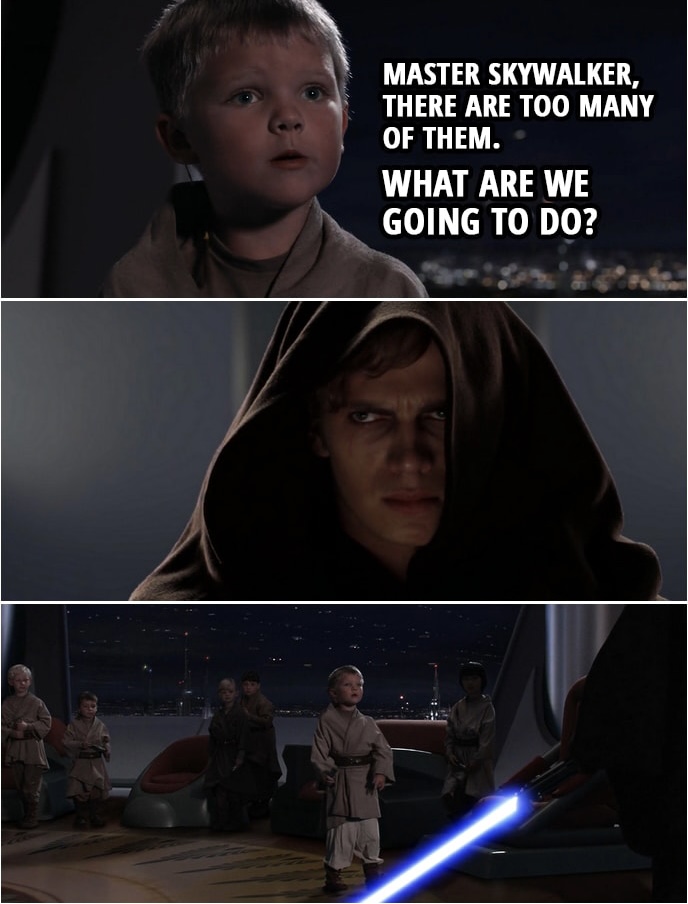 Master Anakin Too Many Youngling Blank Meme Template