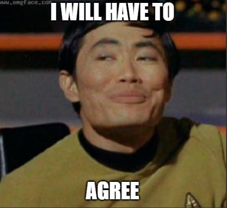 Sulu Agrees Blank Meme Template