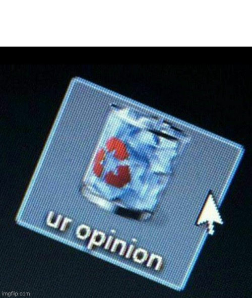 ur opinion | image tagged in ur opinion | made w/ Imgflip meme maker