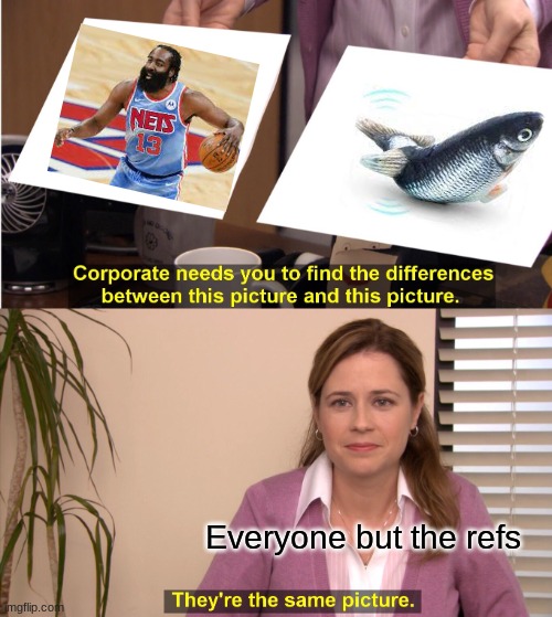 They're The Same Picture Meme | Everyone but the refs | image tagged in memes,they're the same picture | made w/ Imgflip meme maker