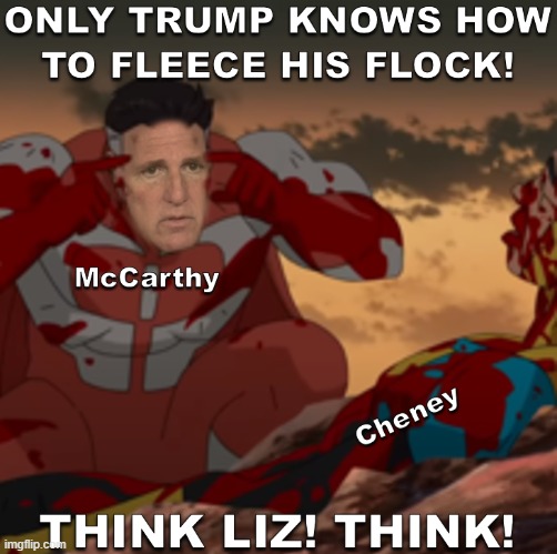 Liz Cheney loses leadership role | image tagged in meme,think mark think | made w/ Imgflip meme maker