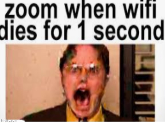 Zoommmmmm | image tagged in online school,wifi dies,oof,zoom,this is also a repost | made w/ Imgflip meme maker