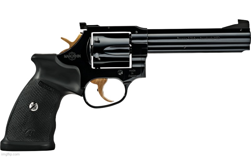 Manhurin .357 Magnum Revolver transparency | image tagged in transparent | made w/ Imgflip meme maker