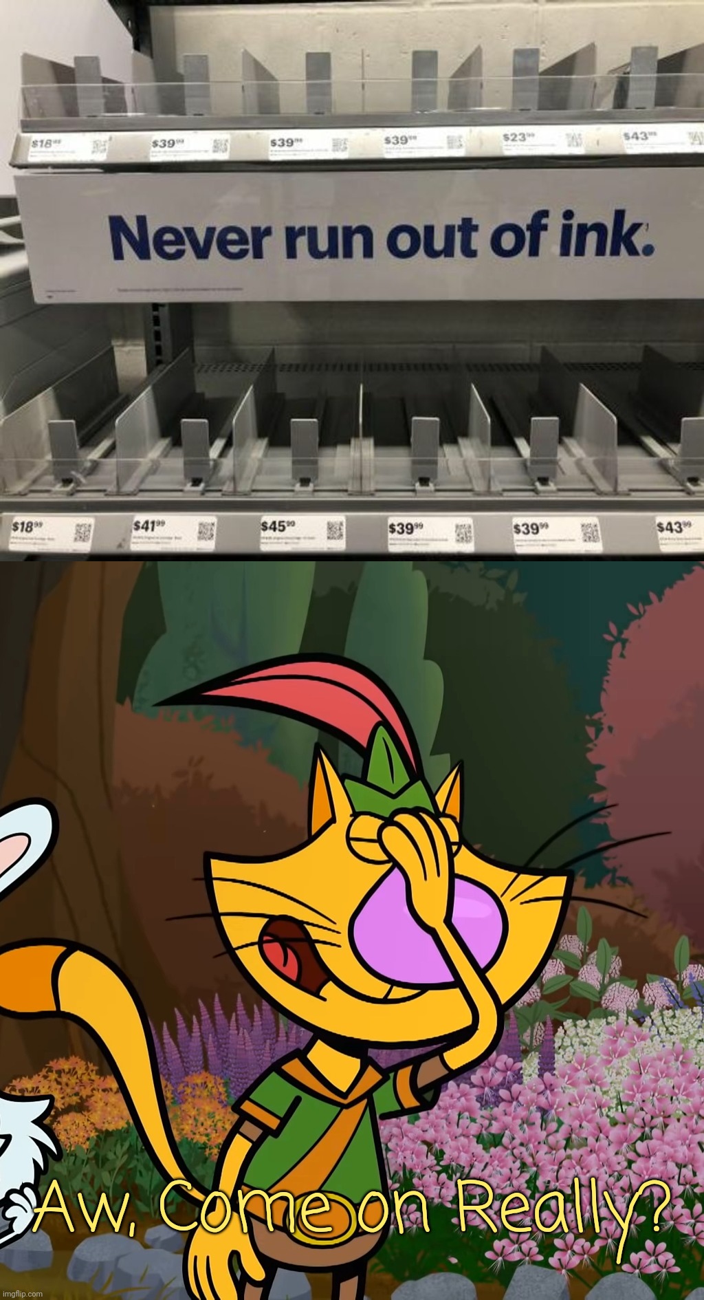 Ironic. | Aw, Come on Really? | image tagged in nature cat facepalm,memes,captain picard facepalm,funny,you had one job,ironic | made w/ Imgflip meme maker