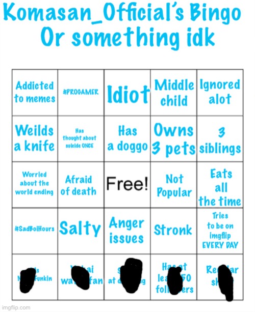 Ez | image tagged in komasan_official s bingo | made w/ Imgflip meme maker